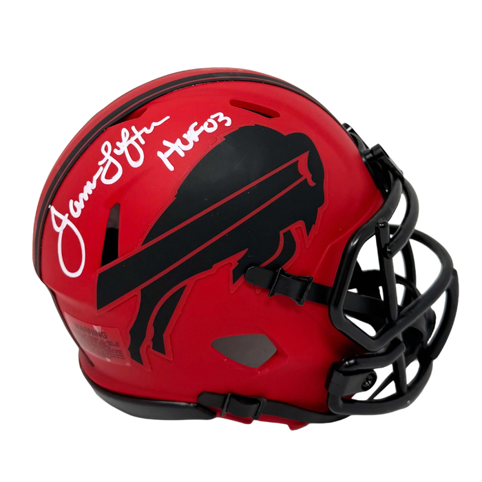 James Lofton Signed Buffalo Bills RAVE Speed Mini Helmet with HOF '03