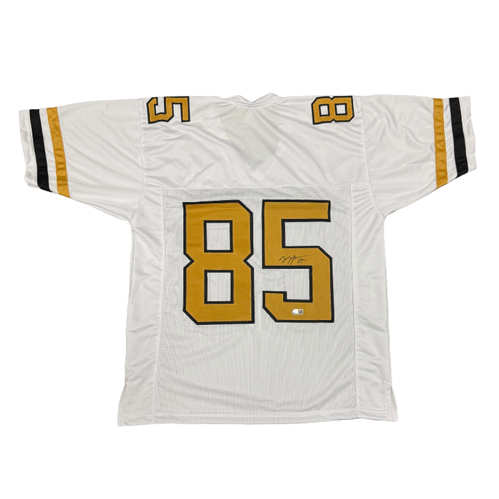 Jackson Hawes Signed Pro-Style White/Gold College Football Jersey