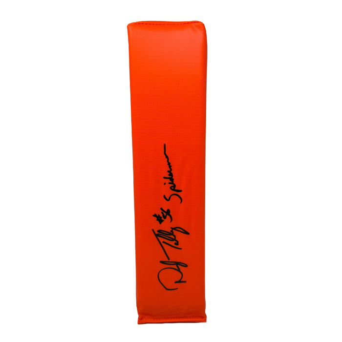 Darryl Talley Signed Replica End Zone Pylon with Spiderman