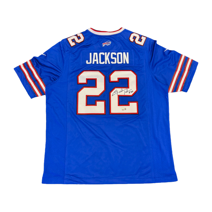 Fred Jackson Signed Buffalo Bills Nike Blue Authentic Stitched Jersey