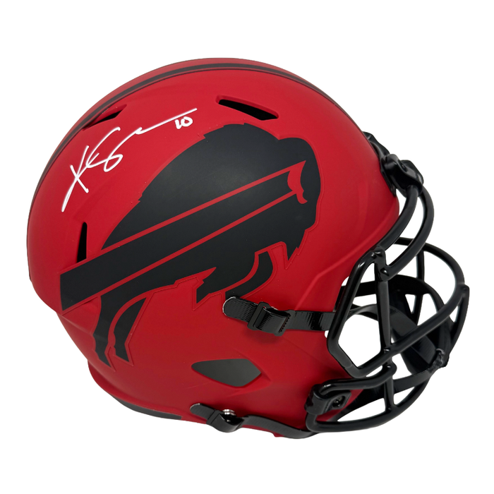 Khalil Shakir Signed Buffalo Bills Full Size RAVE Speed Replica Helmet