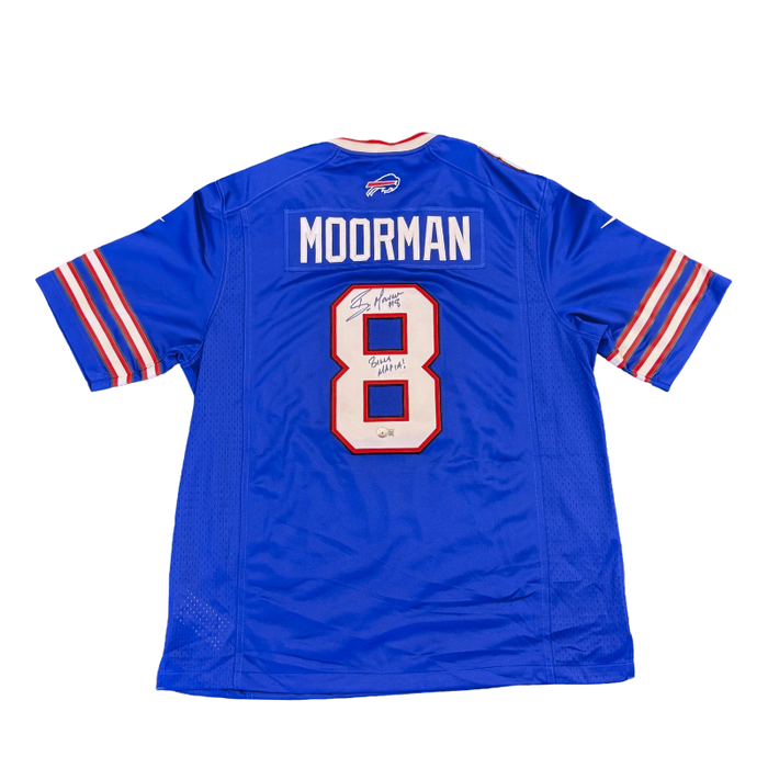 Brian Moorman Signed Buffalo Bills Nike Authentic Blue Stitched Jersey with Bills Mafia