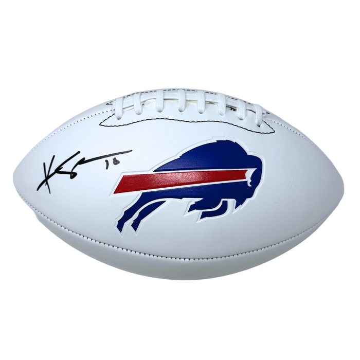Khalil Shakir Signed Buffalo Bills White Logo Football