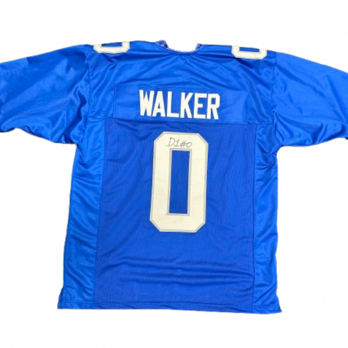Deone Walker Autographed Pro-Style Blue College Football Jersey