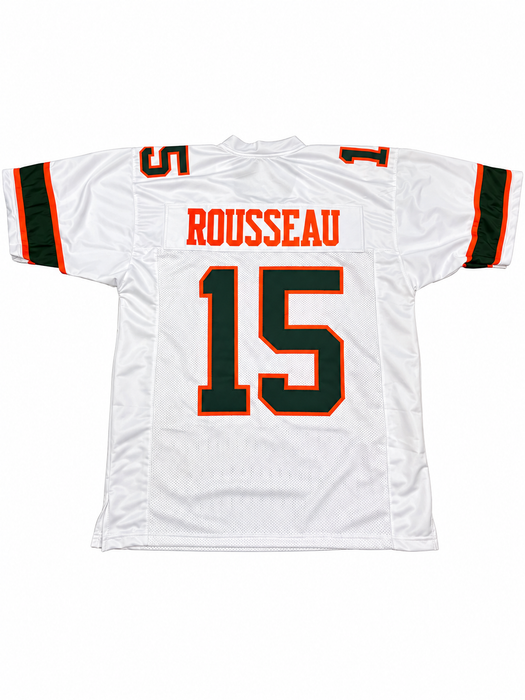 PRE-SALE: Greg Rousseau Signed Pro Style White College Football Jersey