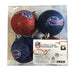 Buffalo Bills 4-Pack Glitter Ball Ornament Set General Merchandise TSE Buffalo 