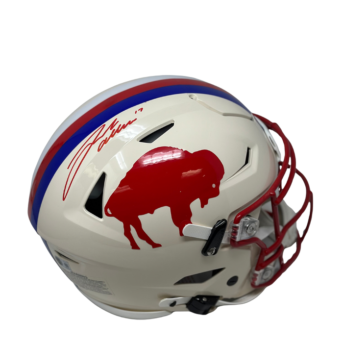Josh Allen Signed Buffalo Bills Full Size 2025 Retro Authentic Speed Flex Helmet