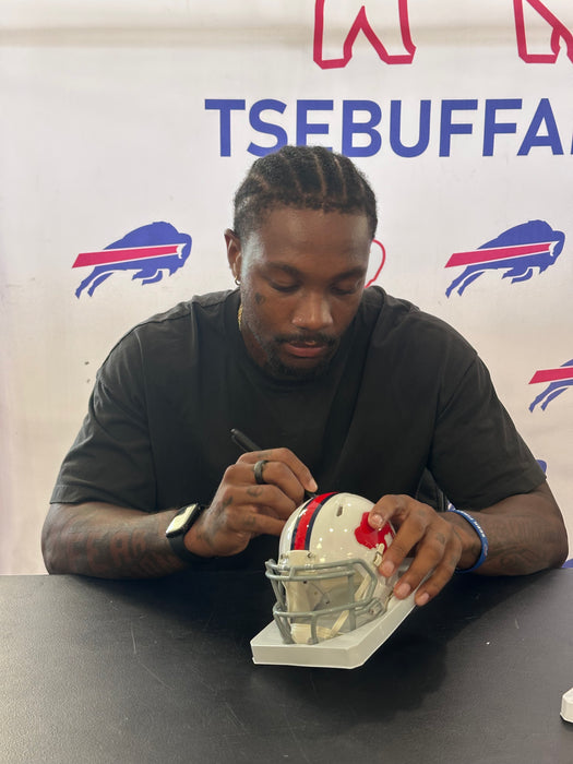 Christian Benford Signed Buffalo Bills Standing Buffalo Speed Mini Helmet