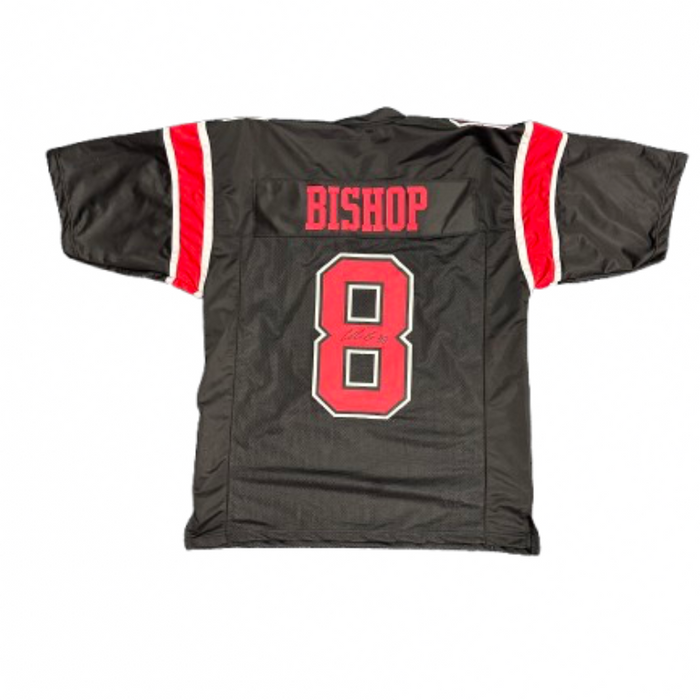 Cole Bishop Autographed Pro-Style Black College Football Jersey