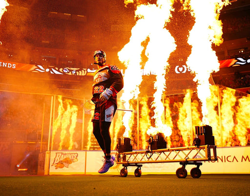 Josh Byrne Unsigned Flame Tunnel Entrance 8x10 Photo Signed Lacrosse Photo TSE Buffalo 