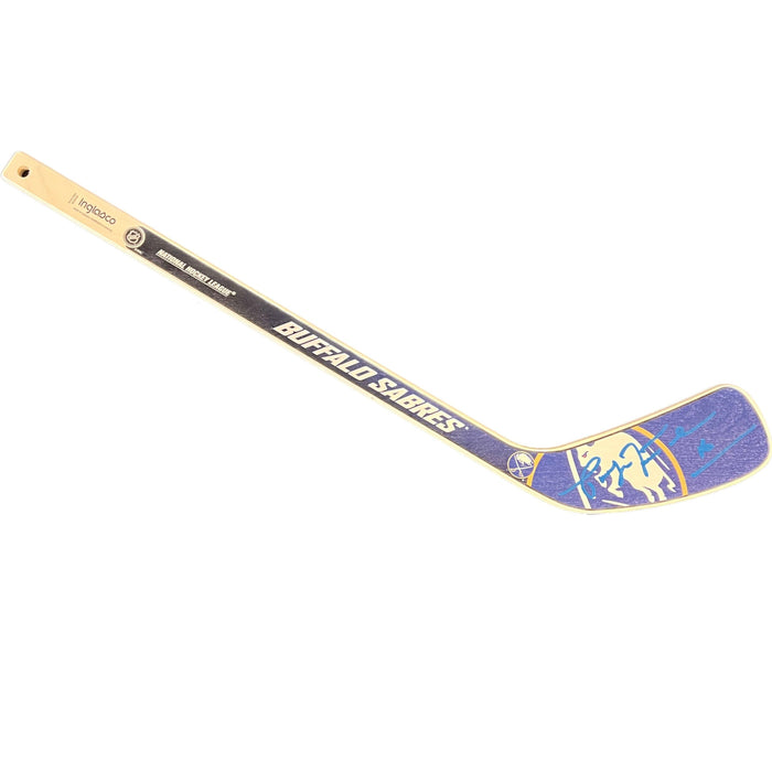 Pat LaFontaine Signed Sabres Logo Mini Hockey Stick Signed Mini Stick TSE Buffalo 