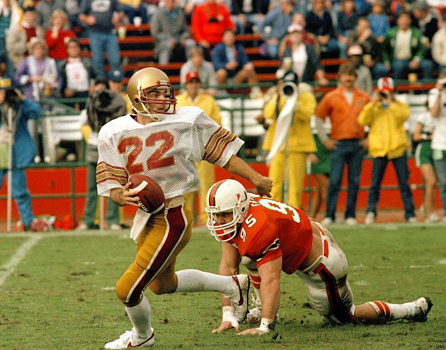 PRE-SALE: Doug Flutie Signed About to Throw Hail Mary Photo