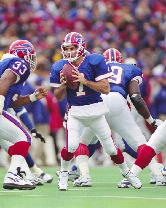 PRE-SALE: Doug Flutie Signed Dropping Back to Handoff Photo