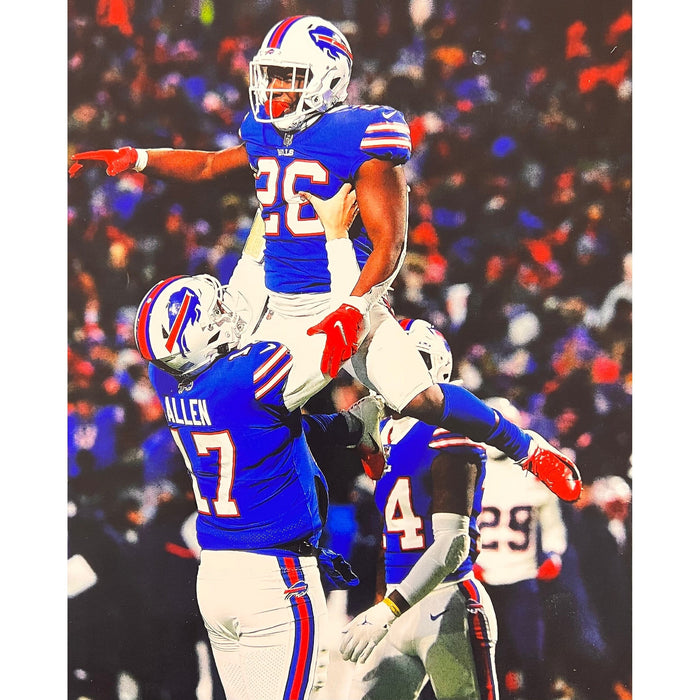 Devin Singletary Unsigned Lifted by Allen 8x10 Photo TSE Buffalo 