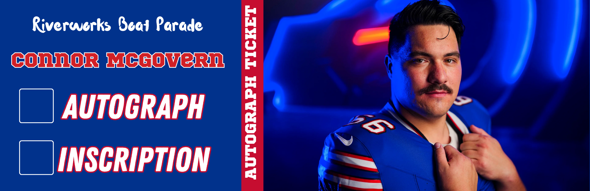 AUTOGRAPH TICKET: Get Any Item of Yours Signed in Person by Connor McGovern