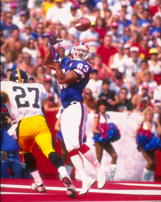 PRE-SALE: Andre Reed Signed Touchdown Catch vs Steelers Photo