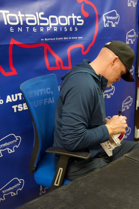 Sean McDermott Signed Buffalo Bills 2021 Speed Mini Helmet