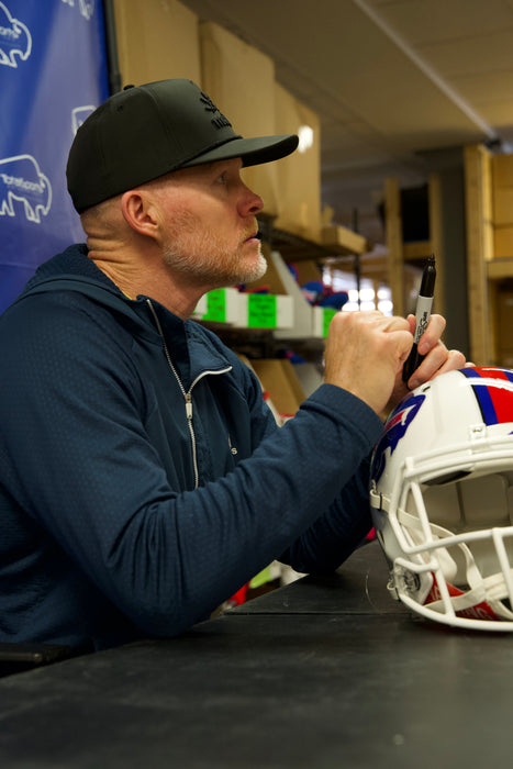 Sean McDermott Signed Buffalo Bills Full Size 2021 Speed Replica Helmet