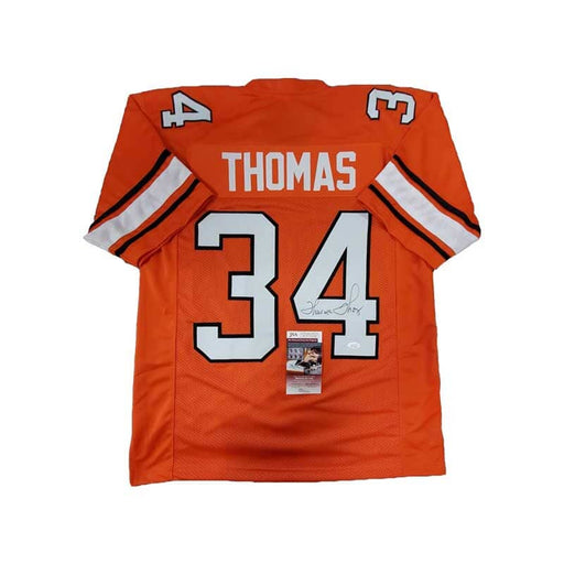 PRE-SALE: Thurman Thomas Signed Custom Orange College Football Jersey Custom Jerseys TSE Buffalo 