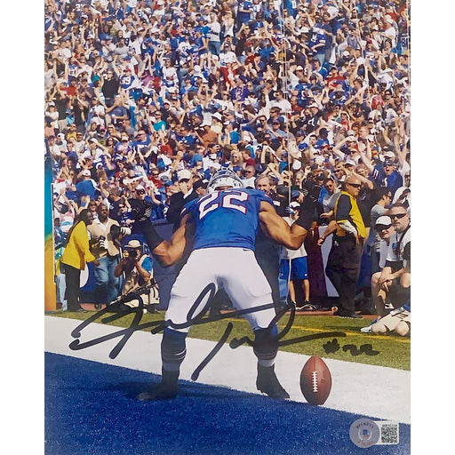 Fred Jackson Endzone Blue Superman 11x14 Photo Signed Photos TSE Buffalo 