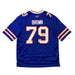 Spencer Brown Signed Buffalo Bills Authentic Blue Jersey Signed Jerseys TSE Buffalo 