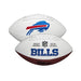PRE-SALE: Tyler Bass Signed Buffalo Bills White Logo Football PRE-SALE TSE Buffalo 