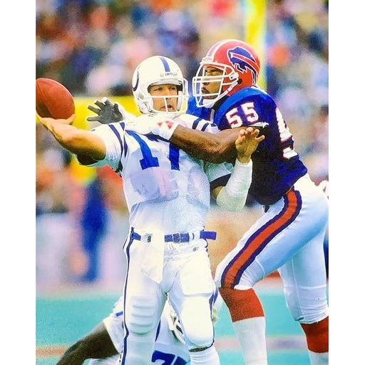 Cornelius Bennett Sacking Colts Unsigned Licensed 8x10 Photo Unsigned Photos TSE Buffalo 