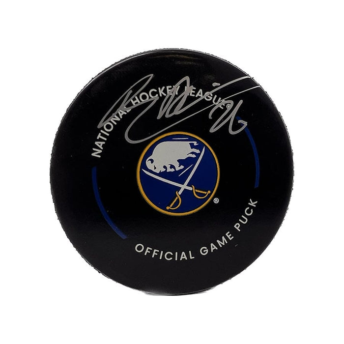 Rasmus Dahlin Signed Sabres Game Model Puck Signed Hockey Puck TSE Buffalo 