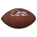 Damien Harris Signed Wilson Replica Football Signed Footballs TSE Buffalo 