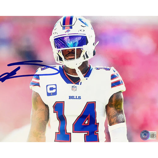 Stefon Diggs Wearing Visor Signed 8x10 Photo Signed Photos TSE Buffalo 