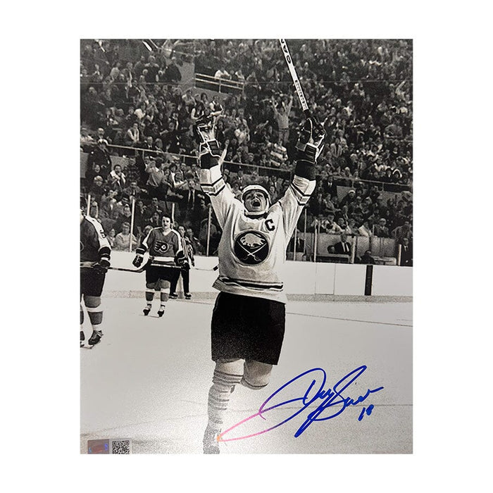 Danny Gare Signed Buffalo Sabres Celebration 8x10 Photo Signed Photos TSE Buffalo 