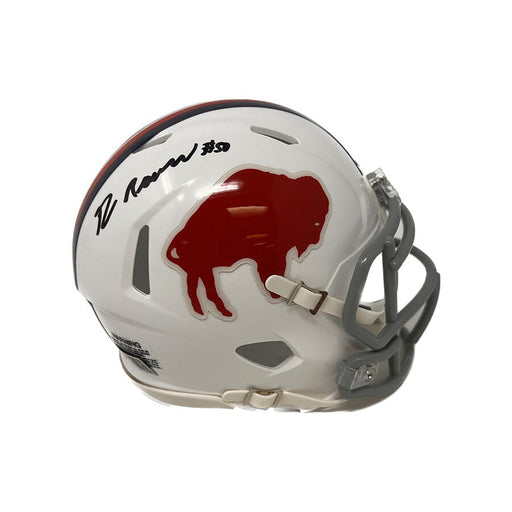 Greg Rousseau Signed Bills Standing Buffalo Mini Helmet Signed Mini Helmets TSE Buffalo 