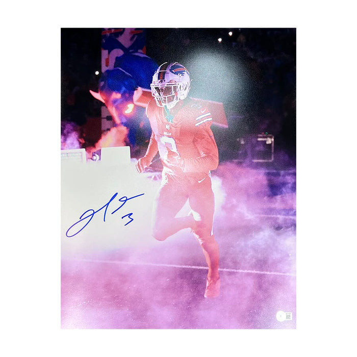 Damar Hamlin Signed Smoke Entrance 16x20 Photo Signed Photos TSE Buffalo 