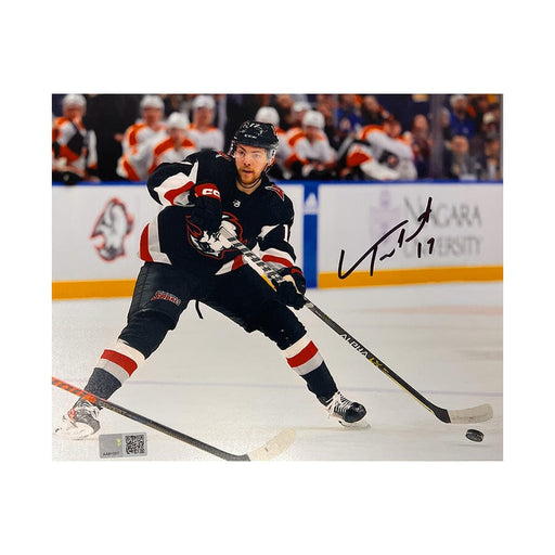 Tyson Jost Signed Photo in Goathead Uniform Signed Hockey Photo TSE Buffalo 