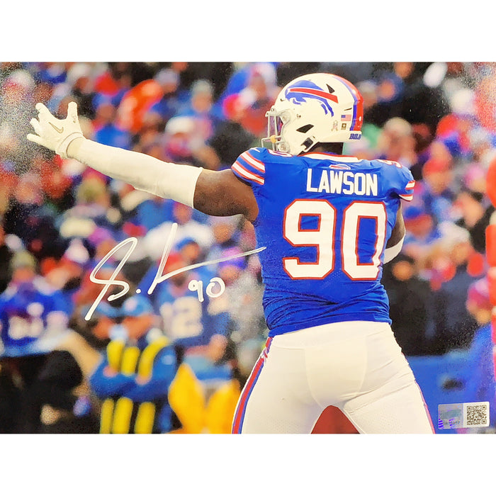 Shaq Lawson Signed Buffalo Bills Celebrating 8x10 Photo Signed Photos TSE Buffalo 