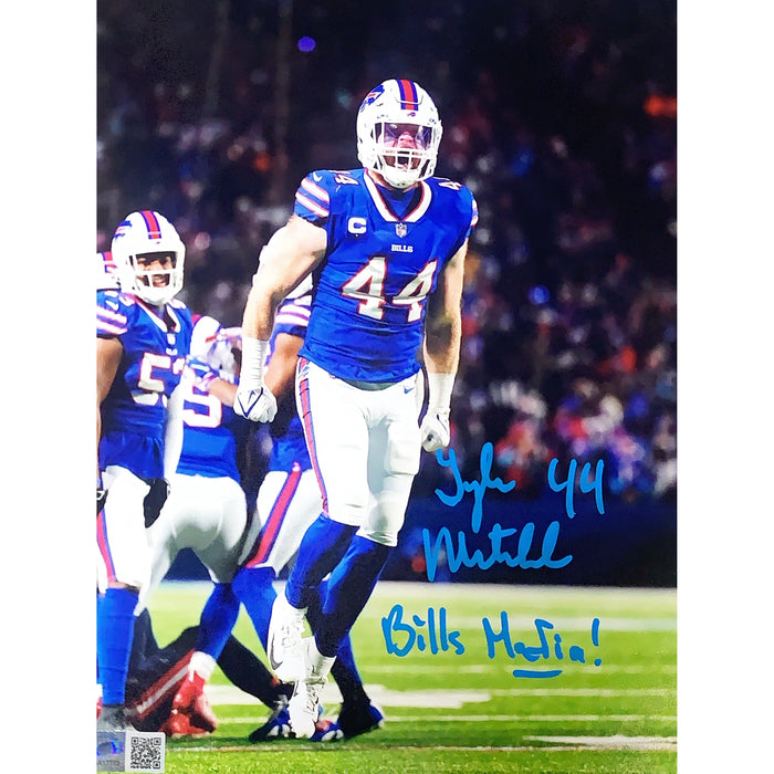 Tyler Matakevich Signed Jumping 8x10 Photo with Bills Mafia! Signed Photos TSE Buffalo 