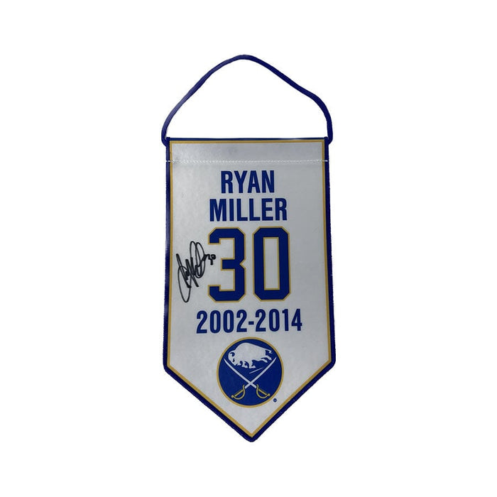 Ryan Miller Signed Jersey Number Mini-Banner Signed Mini Banner TSE Buffalo 