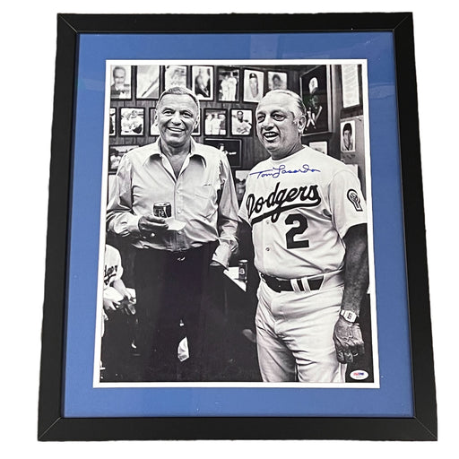 Tommy Lasorda Close-Up Signed 16x20 Photo - Professionally Framed Signed Photos TSE Framed 