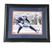 Carlos "Boogie" Basham Signed Spotlight Celebration 11x14 Photo with "First Sack 10-3-21" - Professionally Framed Signed Photos TSE Framed 