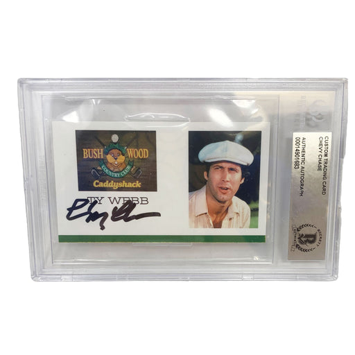 Chevy Chase Signed Ty Webb CaddyShack Custom Trading Slabbed Card Signed Cards TSE Buffalo 