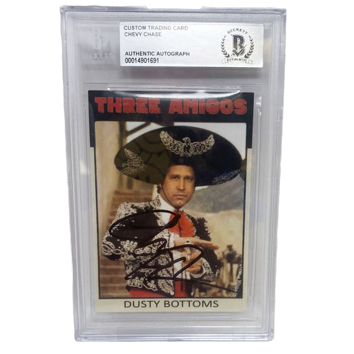 Chevy Chase Signed Three Amigos Custom Trading Slabbed Card Signed Cards TSE Buffalo 