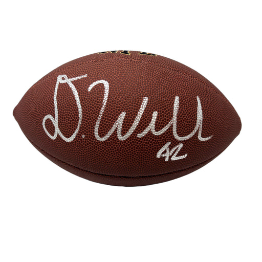 Dorian Williams Signed Wilson Replica Football Signed Football TSE Buffalo 