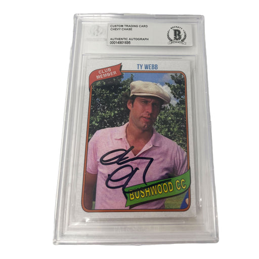 Chevy Chase Signed "Ty Webb" Caddyshack Custom Trading Slabbed Card Signed Cards TSE Buffalo 