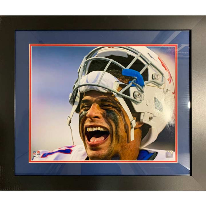 Jordan Poyer UNSIGNED Close-Up 16x20 Photo - Professionally Framed Unsigned Photos TSE Framed 