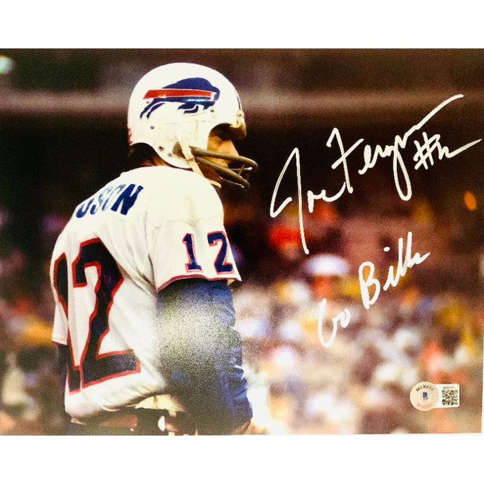 Joe Ferguson Signed Standing 16x20 Photo with Go Bills Signed Photos TSE Buffalo 