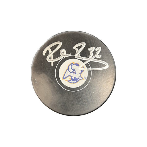 Rob Ray Signed Buffalo Sabres Reverse Retro Logo Hockey Puck Signed Hockey Puck TSE Buffalo 