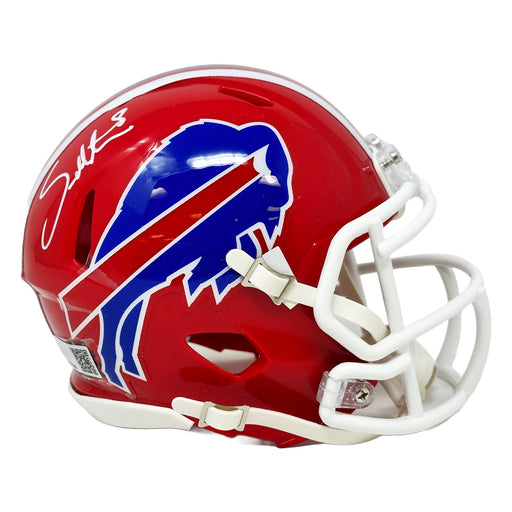 Sam Martin Signed Buffalo Bills Red TB Speed Mini Helmet Signed Mini Helmets TSE Buffalo 