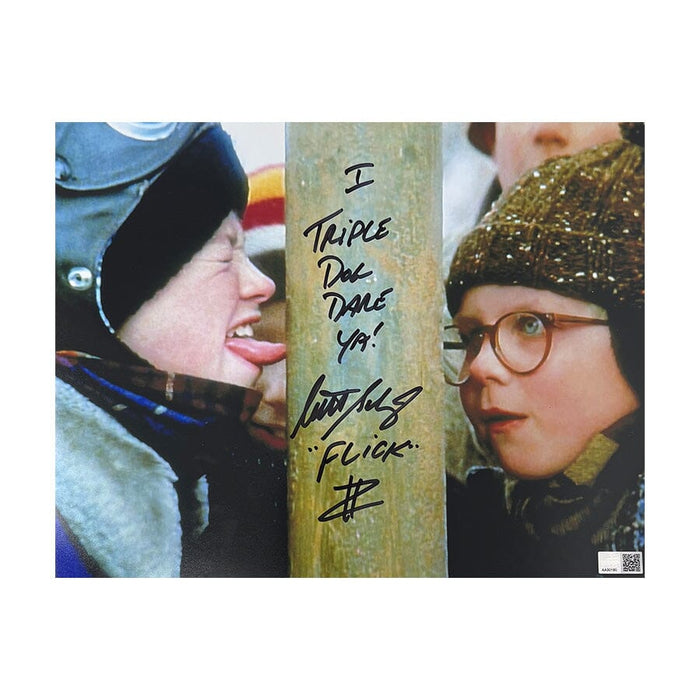 Scott Schwartz Signed Close Up Photo with "Flick" and "I Triple Dog Dare You!" TSE Buffalo 