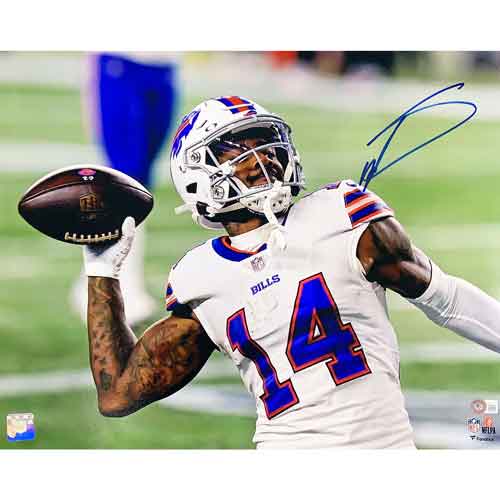 Stefon Diggs Signed Throwing Football 16x20 Photo Signed Photos TSE Buffalo 