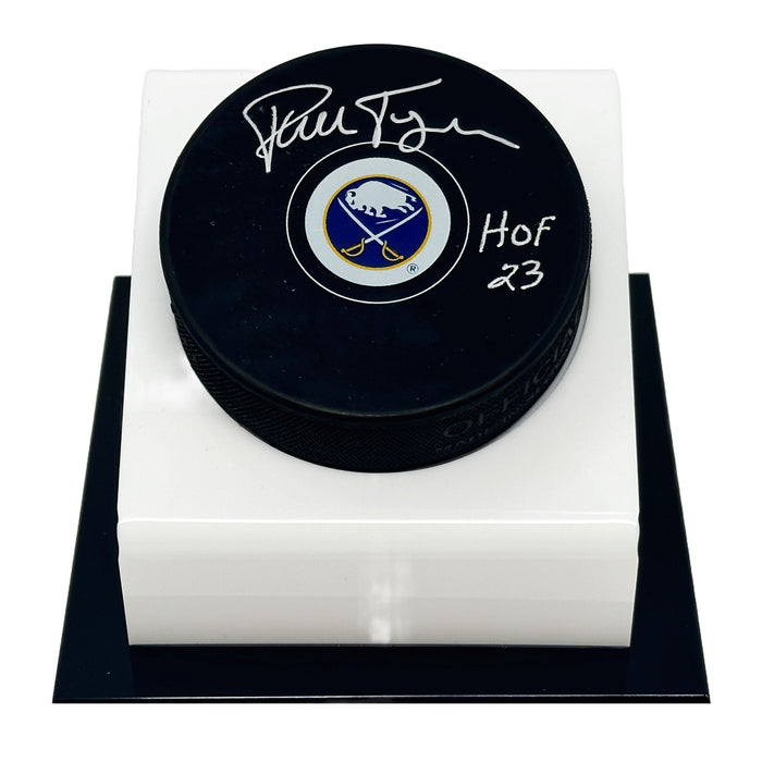 Pierre Turgeon Signed Buffalo Sabres Autograph Puck Signed Hockey Pucks TSE Buffalo 